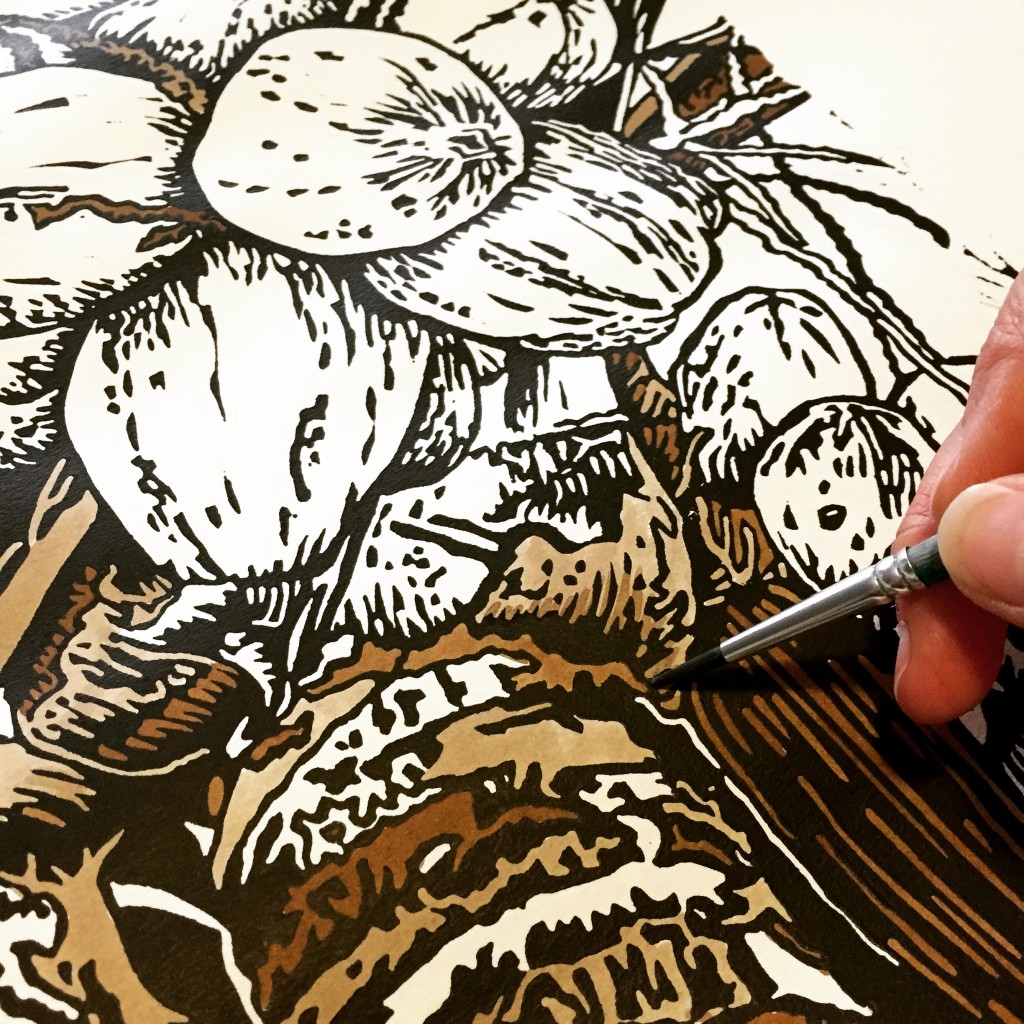 Coconuts 2015 handcolouring detail